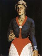 Kasimir Malevich The Portrait of artist-s wife painting